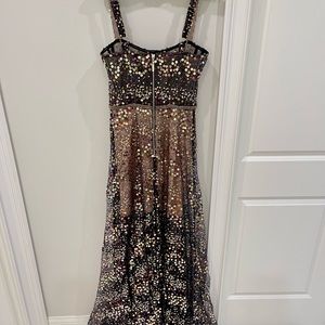 Bronx and Banco dress, beautiful black and gold color with glitter design.